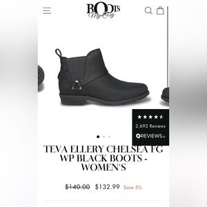 Teva leather ankle boots bootie